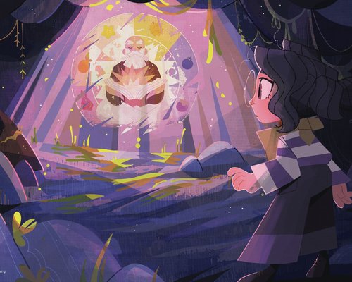 Digital Worlds animation art.