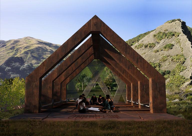 Te Papa noho-a-Kupe by Samuel Dunstall - Ngāti Kahungunu, Ngāti Tūwharetoa Bachelor of Design - Spatial Major and Master of Design Graduate.